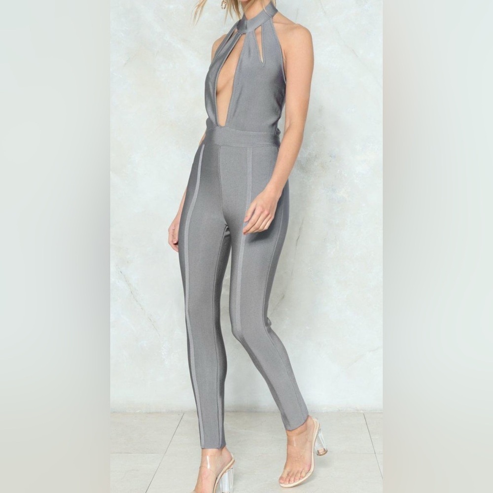 Nasty Gal NWT Close to Heart Bandage jumpsuit, small